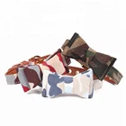 Pet Dog Bandana Collar Bowknot Tie Leather Lead Leash With Clip Neckerchief