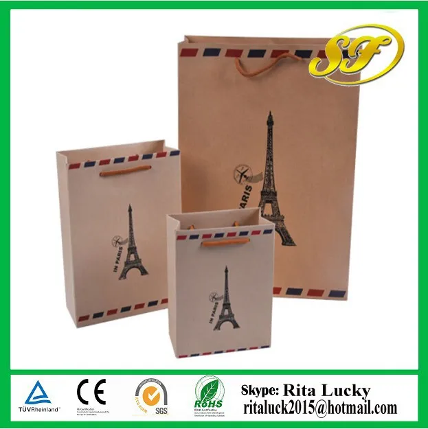 high-quality twill handle paper gift bags in many