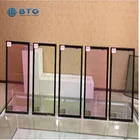 High rate 5mm+6A+5mm tempered insulated temperature controlled sunshade curtain wall glass