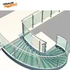 Latest professional design staircase modern economic steel curved stairs