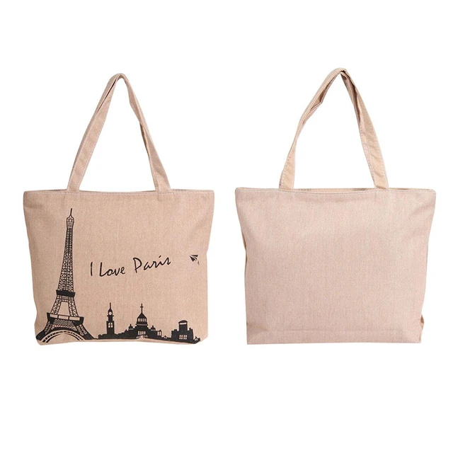 personalized custom logo printed cotton tote canvas bag for
