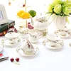 Restaurant China manufacturer cup set and teapot with ceramic infuser