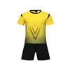 High Quality yellow soccer team wear soccer football shirt