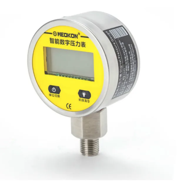 Dial 60mm1%FS conventional range 0~6MPa 4-digit LCD display economic digital pressure gauge
Dial 60mm1%FS conventional range 0~6MPa 4-digit LCD display economic digital pressure gauge