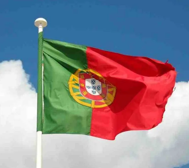Made in China nach gelb grün rot portugiesisch fahnen polyester portugal flagge