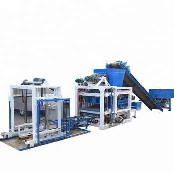 QTJ4-25D fully automatic fly ash brick making machine making bricks easy to handle