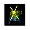 8 inch 10*200mm mixed color glowing wand light stick with sword ornaments for carnival