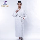 Superior Unisex 100% Premium Long-Staple Combed Cotton Terry Small White Hotel Bath Robe