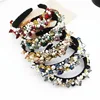 Baroque vintage metal bridal hairbands new gold crystal headbands for women statement jewellery