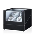 High-end Retail 2+2 Display Wood Automatic Rotating Watch Winder Box