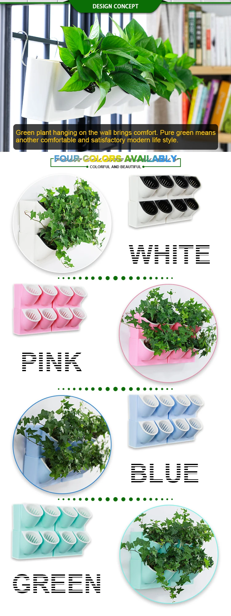 plastic hanging flower pots