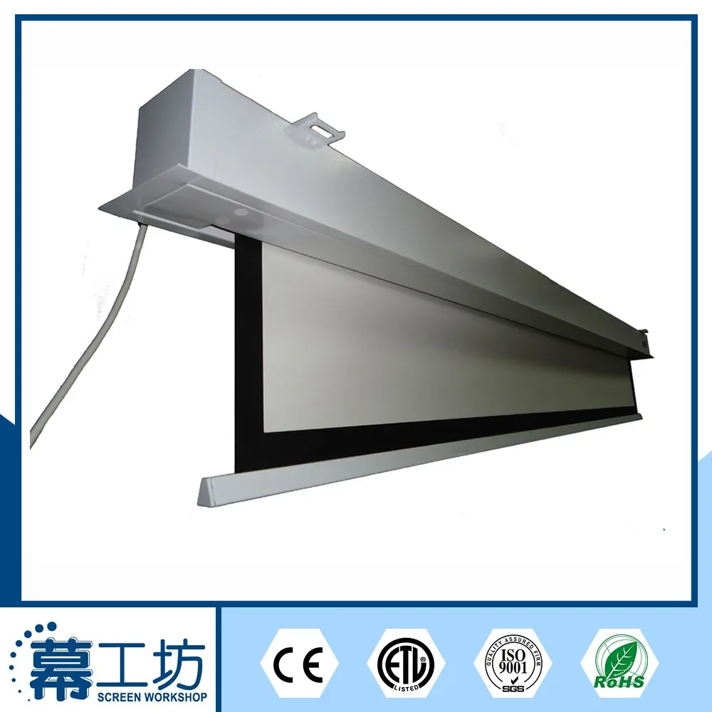 4k Hd 3d 16 9 Recessed In Ceiling Projector Screen With