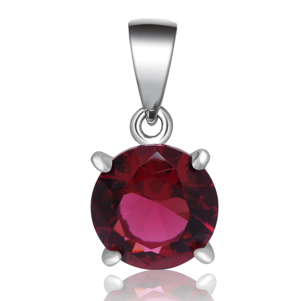 POLIVA Designer Cheap Charm Round Red 925 Sterling Silver Big Stone Ruby Garnet Necklace Pendant
POLIVA Designer Cheap Charm Round Red 925 Sterling Silver Big Stone Ruby Garnet Necklace Pendant