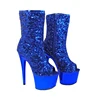Leecabe New hotsale Europe Trendy Design high heel boots sexy fetish boot pole dance shoes ladies ankle boots