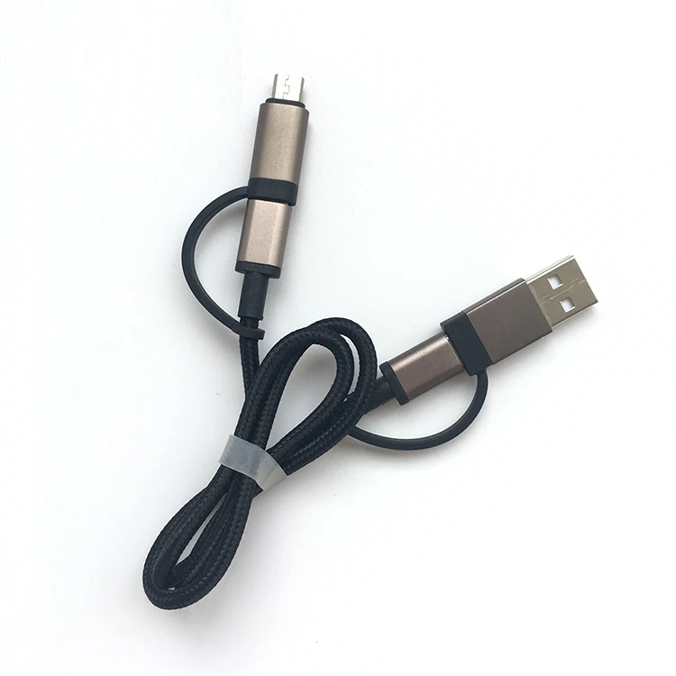 Fast Charging 1m 2 in 1 USB C to Type C Cable Data Transfer Cable - ANKUX.COM