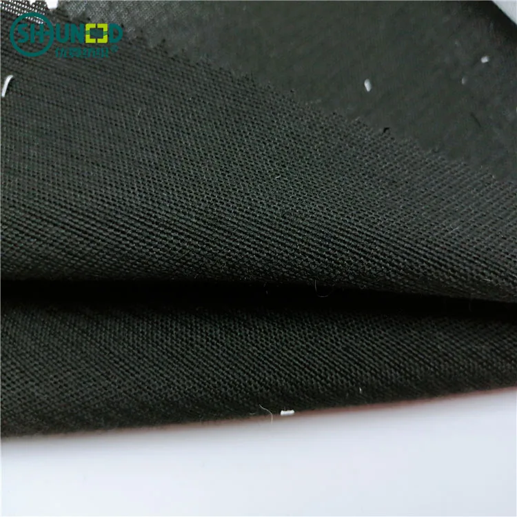 100% Polyester Washable Woven Canvas Fabric Hair Bow Interlining for Suit