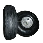 High quality black tyre 3.50 / 4.10 - 4 pneumatic wheel made in china