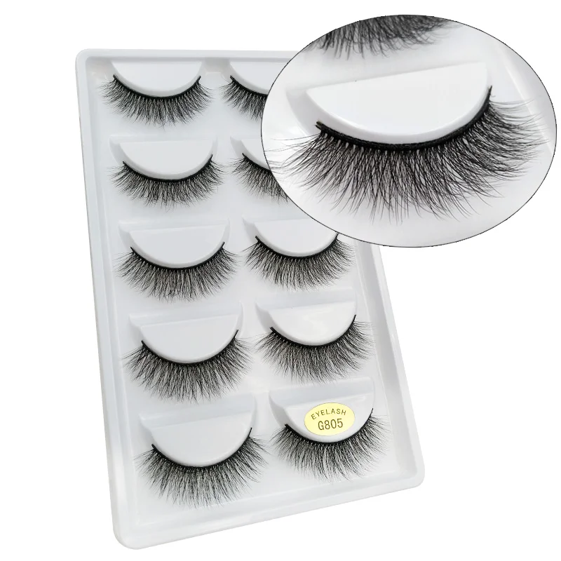 5 pairs eyelashes 3d mink lashes natural long mink eyelashes 3d false eyelashes full strip lashes, Black
5 pairs eyelashes 3d mink lashes natural long mink eyelashes 3d false eyelashes full strip lashes, Black