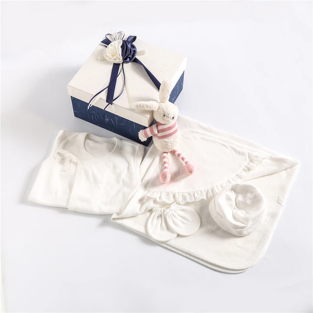 new born baby gift set couture antique plain white baby clothes