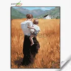 40*50 home decoration beach girl and woman oil painting