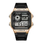 5 atm water resistant stainless steel accurate alarm chrono watch