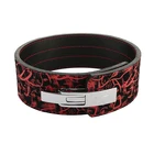 Cowhide metal buckle weight lifting gym exercise lower back support belt