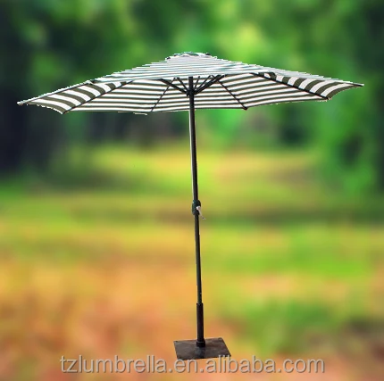 Large stripe outdoor parasol garden umbrella