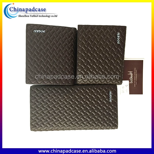 promotional gift synthetic faux leather slim wallet custom magic