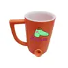 Factory price customs design pipe in one cup advertising tobacco pipe printing coffee mug for father gift