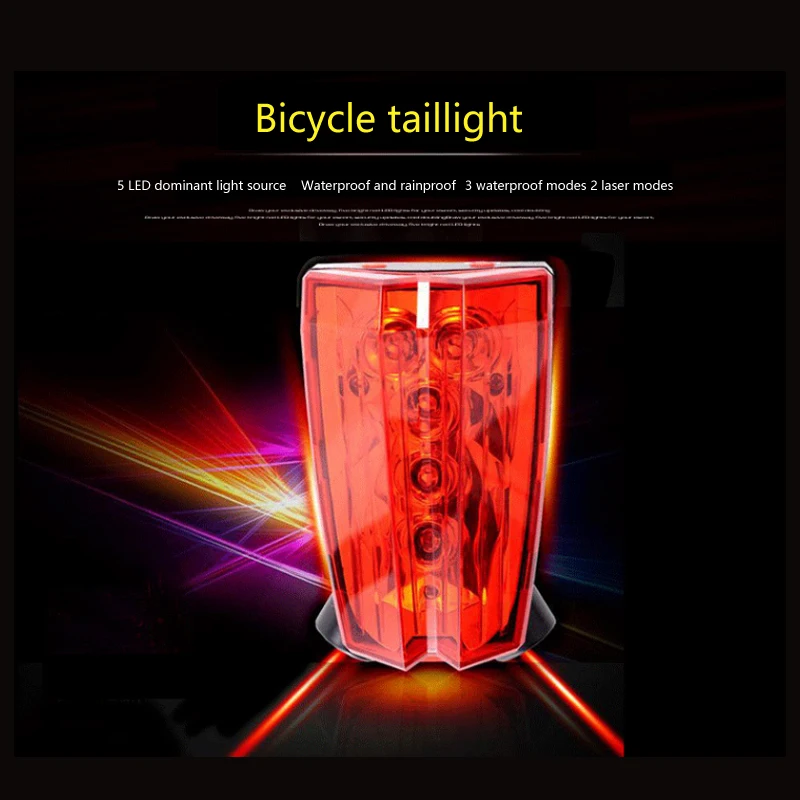 Mini Details about Warning Cycling Bicycle Bike Rear Tail Safety 5 LED+ 2 Laser Flashing Lamp Light, Black
Mini Details about Warning Cycling Bicycle Bike Rear Tail Safety 5 LED+ 2 Laser Flashing Lamp Light, Black