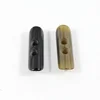 Fancy Multicolor Two Holes Horn Overcoat Toggle Button