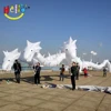 white inflatable dragon parade costume Walking dragon Moving Mascot for Parade