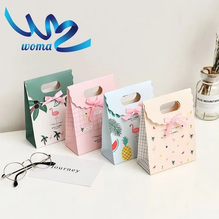 printed paper bag with handle party gift candy gift bag wedding