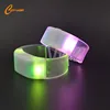 Manufacturer cell battery Festival & event remote controlled flashing led silicone wristband