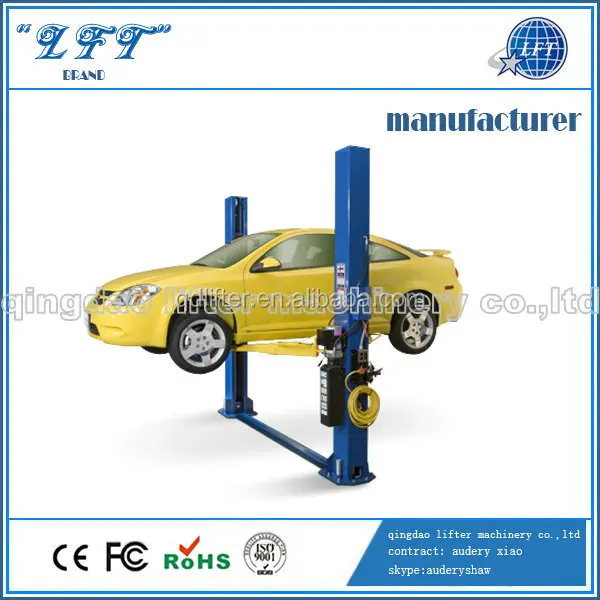 2 post vehicle lift equipment ,floor plate hydraulic car lift