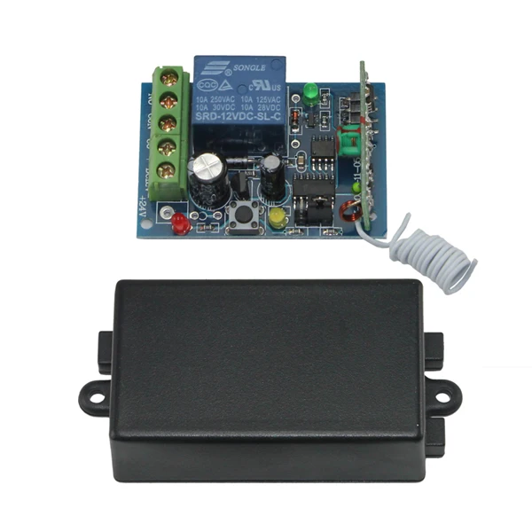 12 V DC 315 433 MHz rf wireless remote control switch relay receiver for electric door gate AG-C100
12 V DC 315 433 MHz rf wireless remote control switch relay receiver for electric door gate AG-C100
