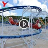 Amusement Park Games Funfair Rides Kiddie Mini Dragon Roller Coaster Seats Track For Sale