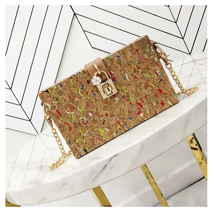 Wholesale Personalized Creative Design Eco Friendly Cork PU Monogram Clutch Square Shoulder Bag
Wholesale Personalized Creative Design Eco Friendly Cork PU Monogram Clutch Square Shoulder Bag