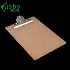 Wooden Writing A4 Clip Board Flexible MDF Office Clipboard