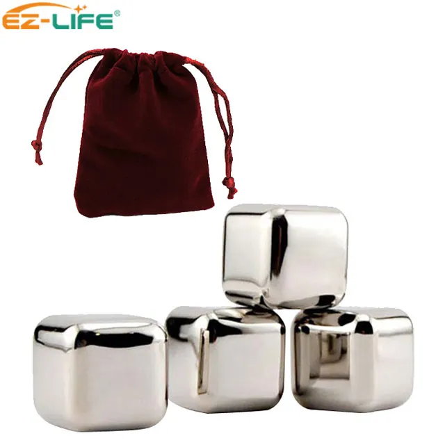 wholesale wine accessories 4 pcs/Set reused wine cooler Stainless Steel Ice Cube For Wine Personalized Whiskey Stones
wholesale wine accessories 4 pcs/Set reused wine cooler Stainless Steel Ice Cube For Wine Personalized Whiskey Stones