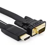 Gold HDMI to VGA cable for mac HD-15 Male Cable 6ft 1.8M 1.5M 2M Male to Male HDMI to VGA/DVI/RCA/ adapter converte cable