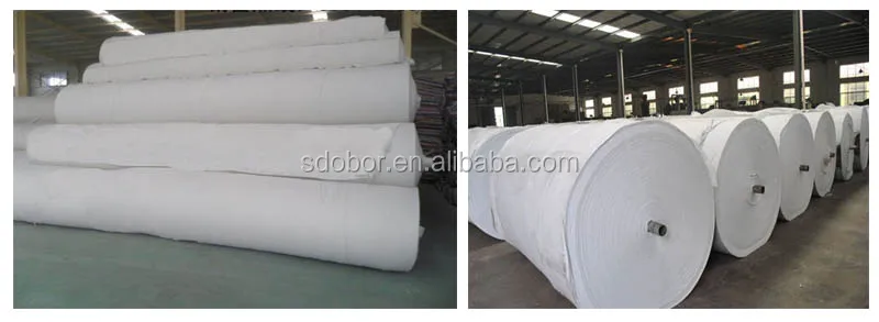 High quality polypropylene non woven needle-punched geotextile 200g/sqm white and black color manufacturer factory