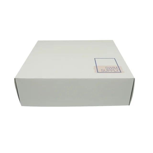 customized flat folding white gift box handmade corrugated paper