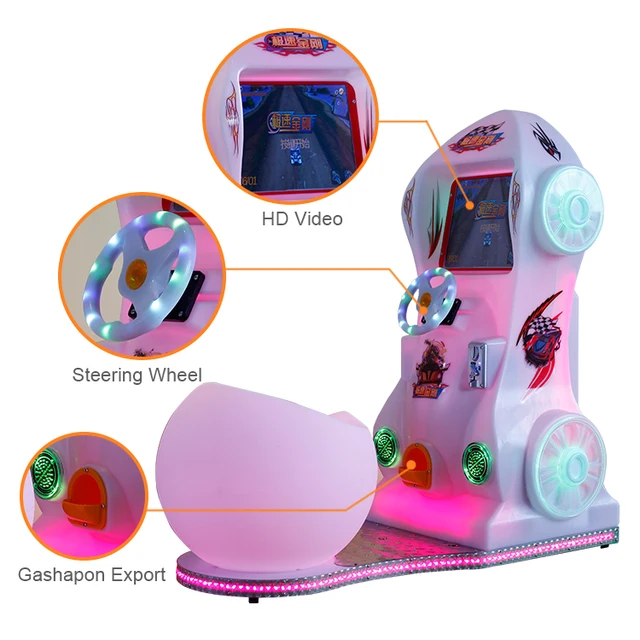 Coin Pusher Type Easy Maintenance Light Car Racing,Race Car Sonic,Unis Game Racing Jet Arcade Amusement Park
