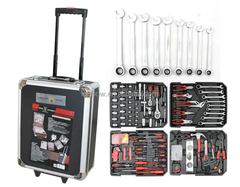 Germany Swiss Kraft 188Pcs hand tool kit with aluminium case
