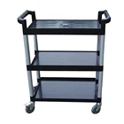 Custom Made Size Durable Kitchen Plastic Tray Black Trolley