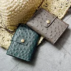 Wallets Wallet Ladies Wallets Factory Price Ostrich Skin PU Leather Trifold Wallet Women