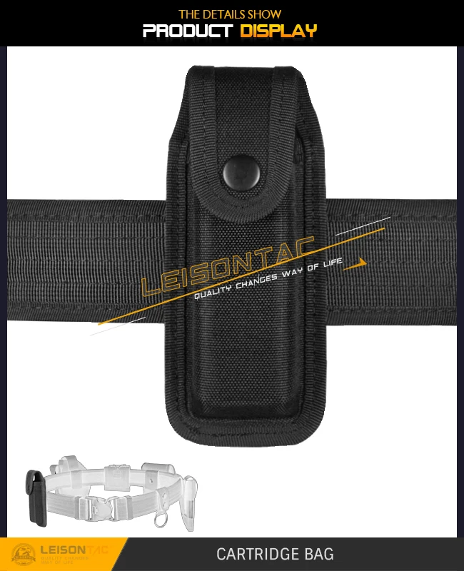 Tactical Duty Belt with Pouches ISO standard for security outdoor sports hunting game