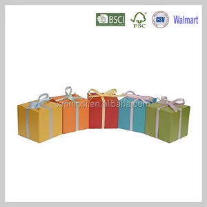 wholesale mini suitcase square gift box cardboard packaging