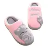 Cute Cat shape coral Plush winter house shoes Slippers animal shape design warm indoor plush shoes